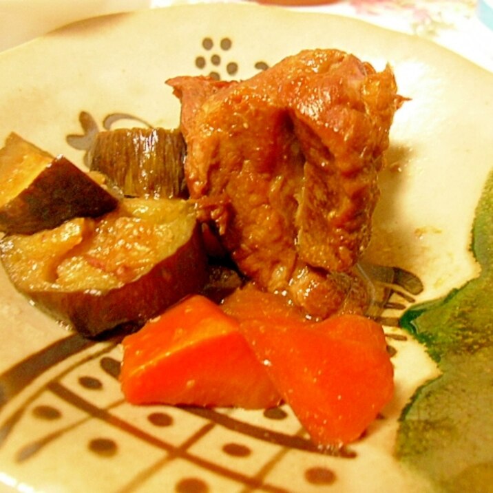 豚と野菜のにんにく酢醤油煮　圧力鍋使用